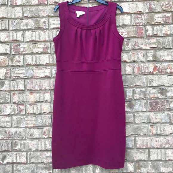 London Times Dresses & Skirts - London Times | Wine Sleeveless High-Waisted Dress